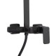 Душова система для кабіни Qtap Capricorn Black Matt з виливом 53103KNB
