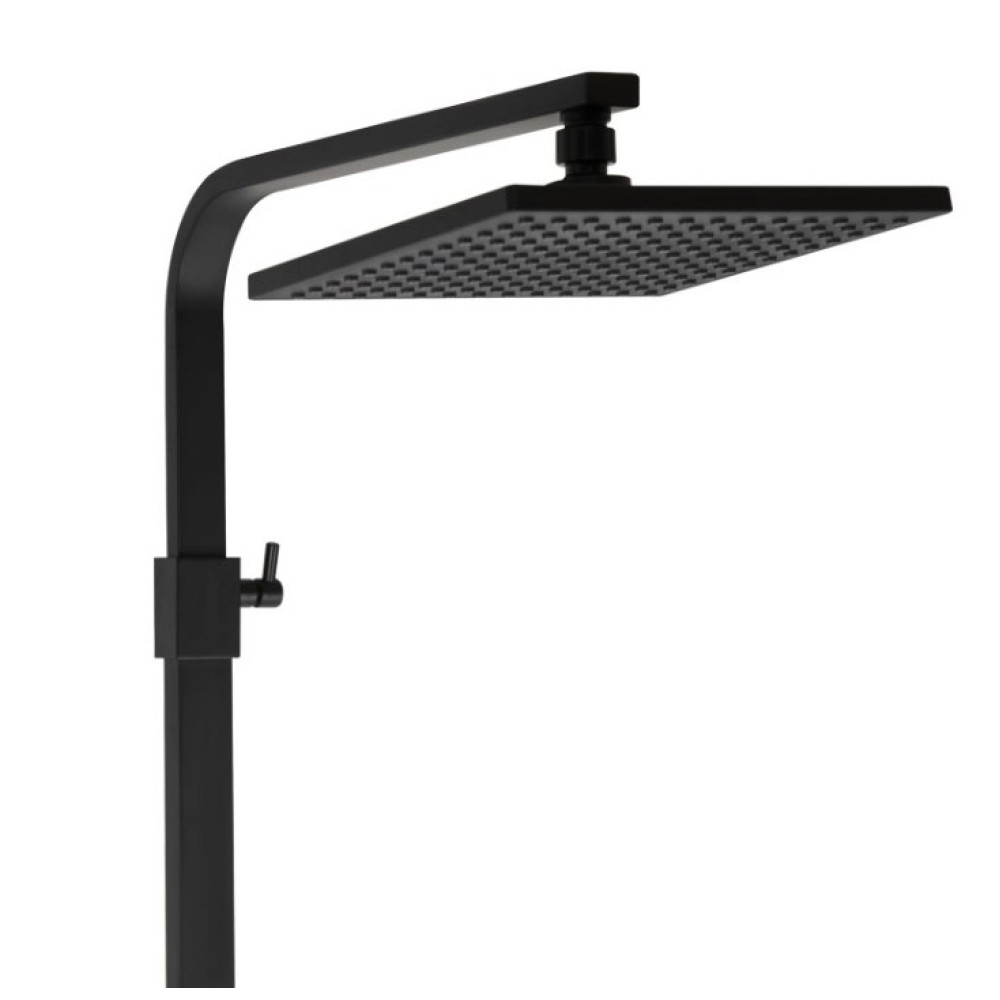 Душова система для кабіни Qtap Capricorn Black Matt з виливом 53103KNB