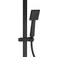 Душова система для кабіни Qtap Capricorn Black Matt з виливом 53103KNB