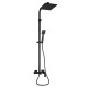 Душова система для кабіни Qtap Capricorn Black Matt з виливом 53103KNB