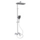Душова система для кабіни Qtap Capricorn Black Matt з виливом 53103KNB