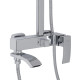 Душевая система универсальная Qtap Swan Cascada Chrome с изливом QTSWA111CRM45566