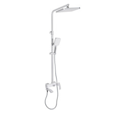 Душевая система универсальная Qtap Swan Cascada Chrome/White с изливом QTSWA111CRW45570