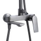 Душевая система универсальная Qtap Vlasta New Gunmetal Black PVD с изливом QTVLA111GMB45651