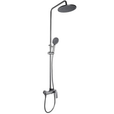 Душевая система универсальная Qtap Vlasta New Gunmetal Black PVD с изливом QTVLA111GMB45651