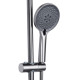 Душевая система универсальная Qtap Vlasta New Gunmetal Black PVD с изливом QTVLA111GMB45651