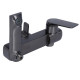 Душевая система универсальная Qtap Vlasta New Gunmetal Black PVD с изливом QTVLA111GMB45651