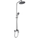 Душевая система универсальная Qtap Vlasta New Gunmetal Black PVD с изливом QTVLA111GMB45651