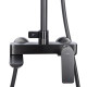 Душевая система универсальная Qtap Vlasta New Gunmetal Black PVD с изливом QTVLA111GMB45651