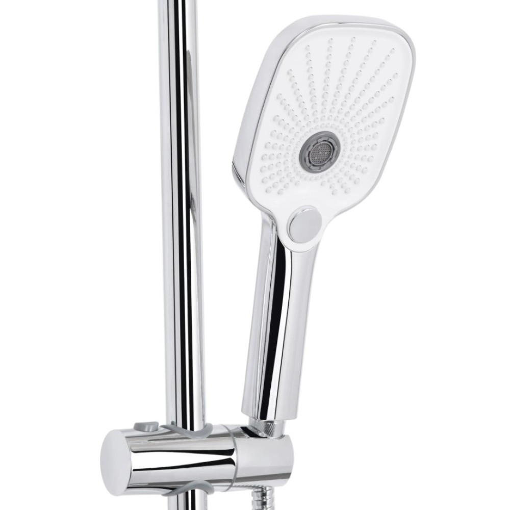Душова система універсальна Qtap Gemini Chrome/White з виливом QTGEM111CRW45687