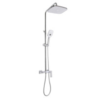 Душова система універсальна Qtap Gemini Chrome/White з виливом QTGEM111CRW45687
