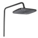 Душевая система универсальная Qtap Gemini Gunmetal Black PVD с изливом QTGEM111GMB45688