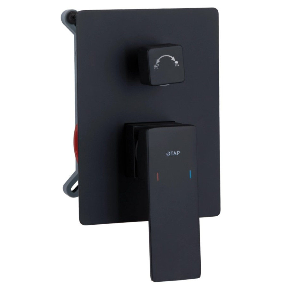 Душевая система для душа Qtap Gemini скрытого монтажа Black Matt QTGEM113BLM45697