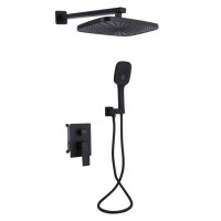 Душевая система для душа Qtap Gemini скрытого монтажа Black Matt QTGEM113BLM45697