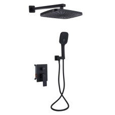 Душевая система для душа Qtap Gemini скрытого монтажа Black Matt QTGEM113BLM45697