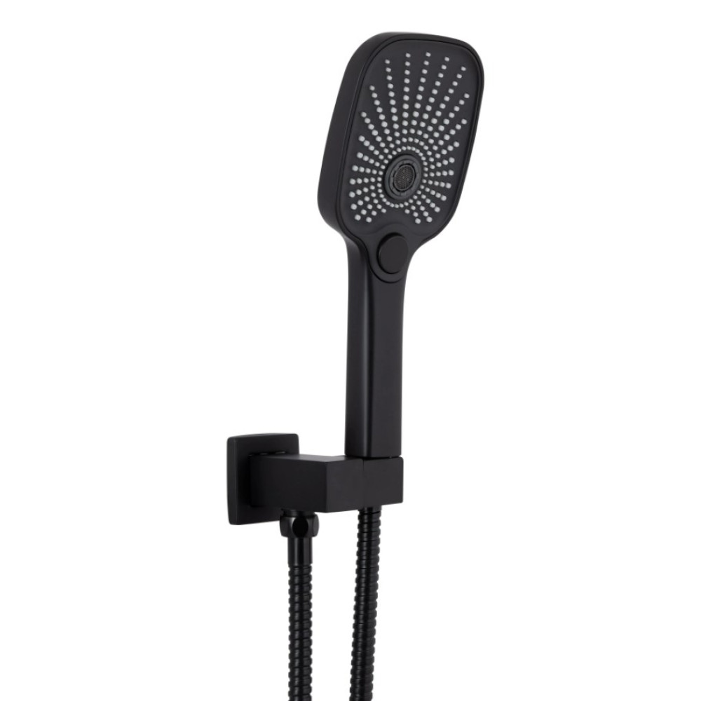 Душевая система универсальная Qtap Gemini Black Matt скрытого монтажа QTGEM114BLM45703