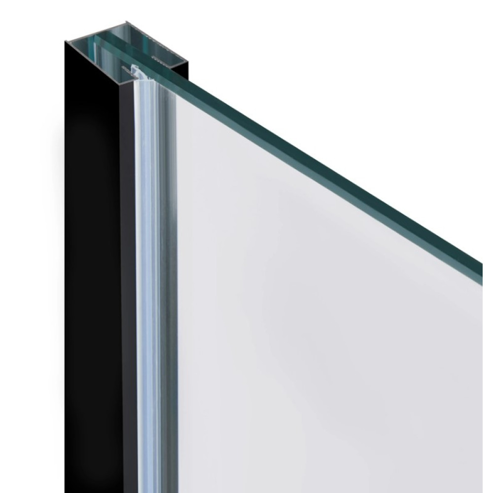 Душевая перегородка Qtap Walk-In Standard BLM201.C8 100х200 см, стекло Clear 8 мм, покрытие CalcLess