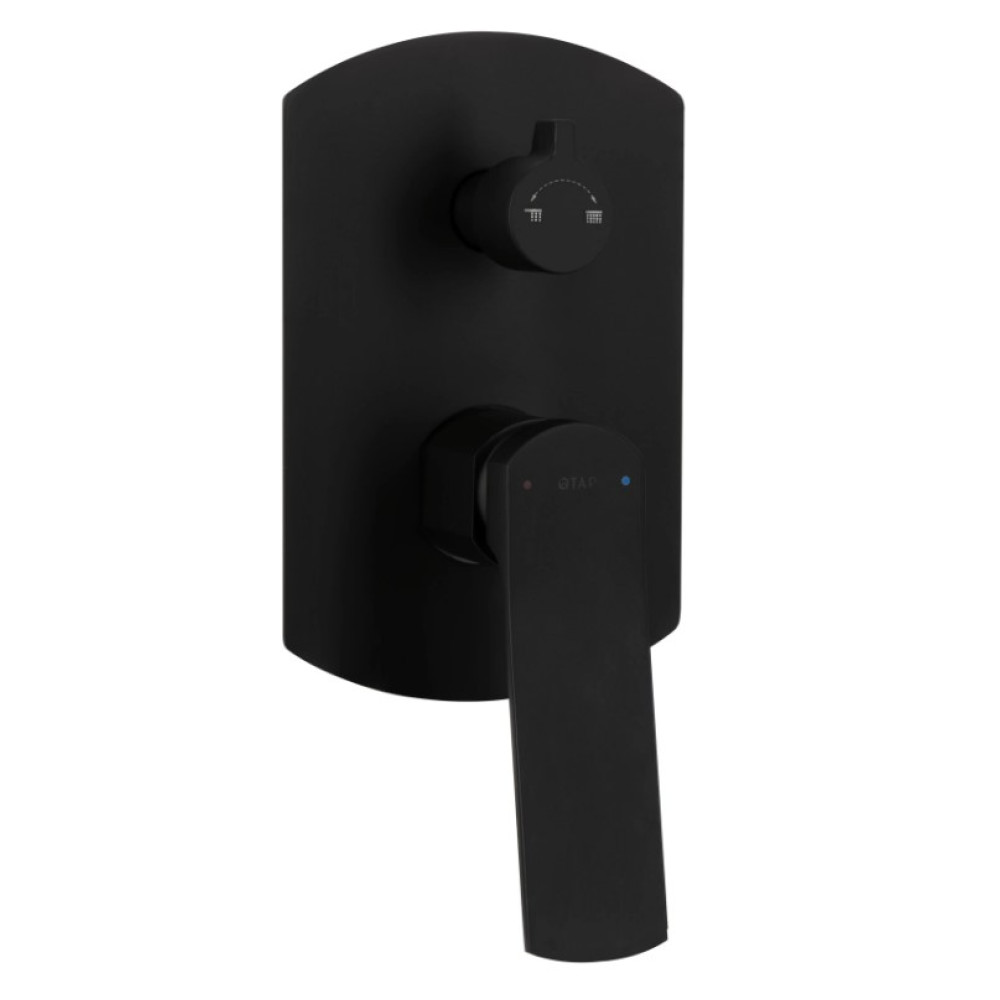 Душова система універсальна Qtap Slavonice Black Matt прихованого монтажу QTSLA113BLM45900