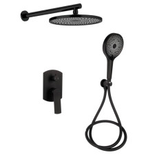 Душевая система универсальная Qtap Slavonice Black Matt скрытого монтажа QTSLA113BLM45900