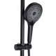 Душевая система универсальная Qtap Slavonice Black Matt с изливом QTSLA111BLM45906