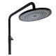 Душевая система универсальная Qtap Slavonice Black Matt с изливом QTSLA111BLM45906