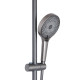 Душевая система универсальная Qtap Slavonice Gunmetal Black PVD с изливом QTSLA111GMB45910