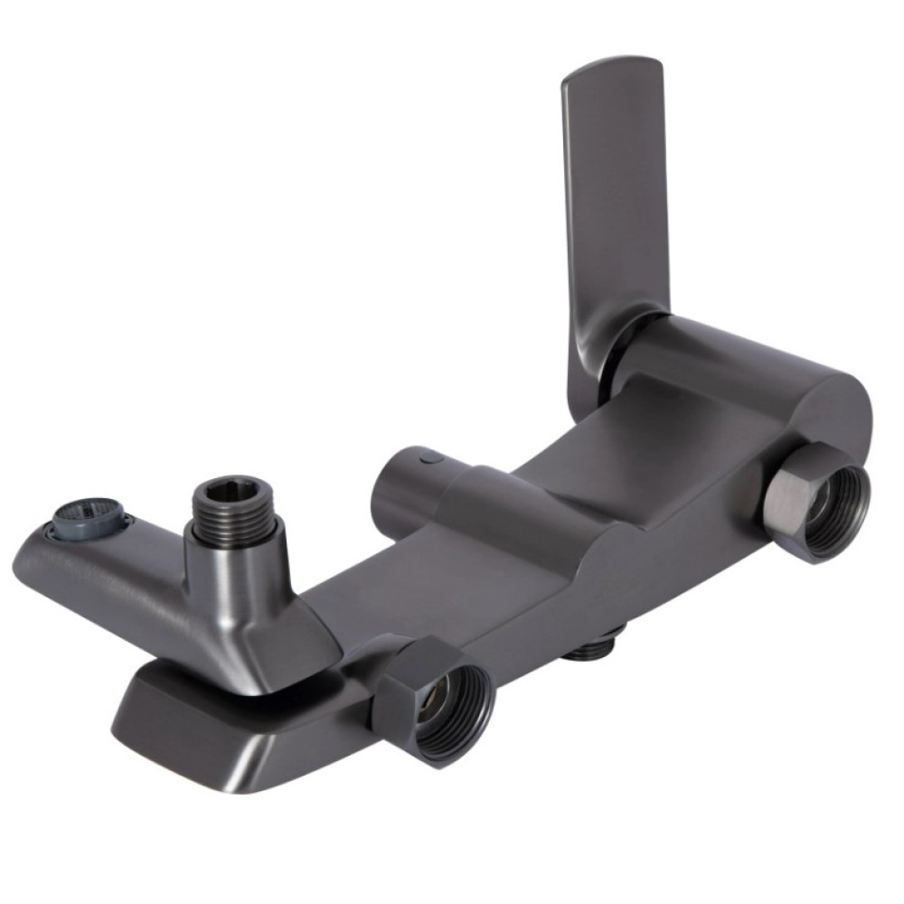 Душевая система универсальная Qtap Slavonice Gunmetal Black PVD с изливом QTSLA111GMB45910
