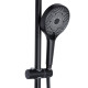 Душевая система универсальная Qtap Slavonice Black Matt с изливом QTSLA111BLM45911