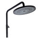 Душевая система универсальная Qtap Slavonice Black Matt с изливом QTSLA111BLM45911