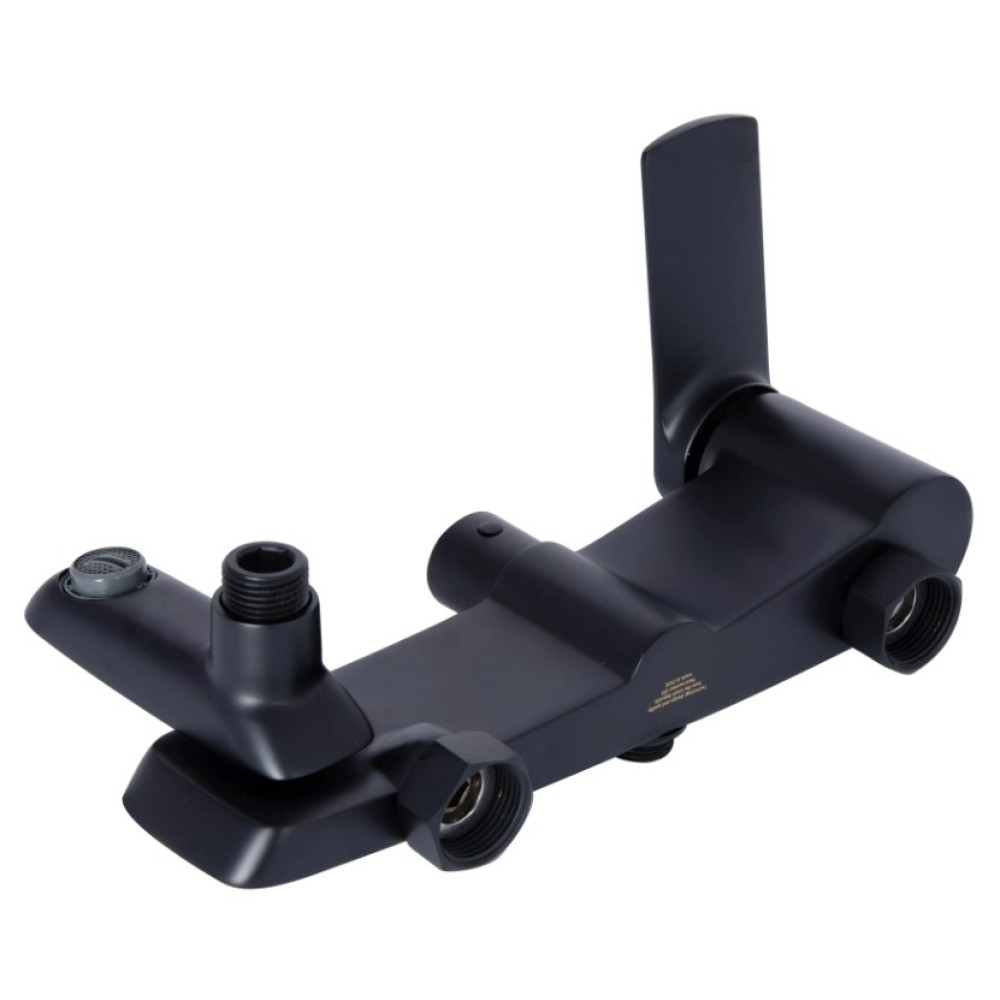 Душевая система универсальная Qtap Slavonice Black Matt с изливом QTSLA111BLM45911
