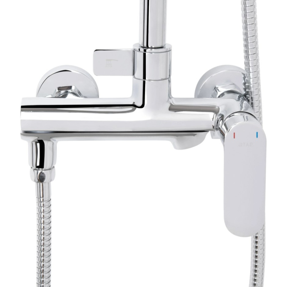 Душевая система универсальная Qtap Evia Chrome с изливом QTEVI111CRM47583