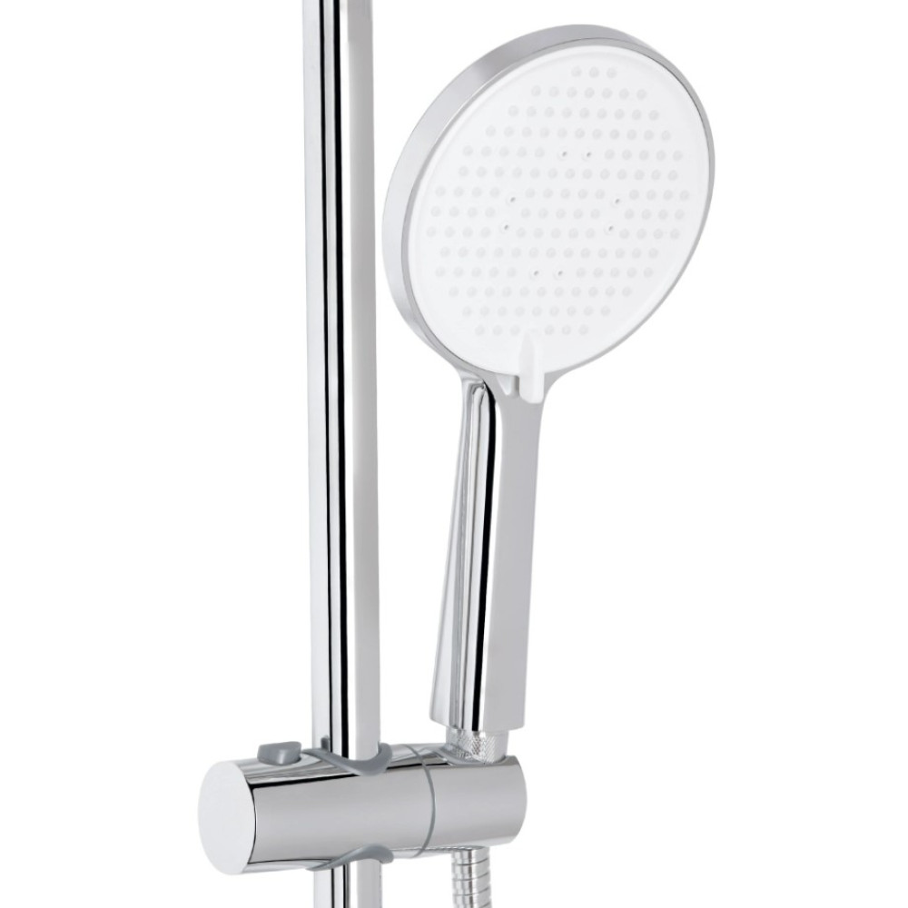 Душевая система универсальная Qtap Evia Chrome с изливом QTEVI111CRM47583