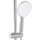 Душевая система универсальная Qtap Evia Chrome с изливом QTEVI111CRM47583