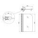 Шторка для ванни LIDZ Brama SS80x140L.CRM.TR
