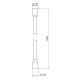 Шланг для душу Qtap Hadice PVC120B 1,20 м QTHADPVC120B