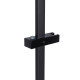 Душова стійка Qtap з тримачем універсальна Lepit, Matt Black, 705 мм, прямокутна QTLEP82103NB