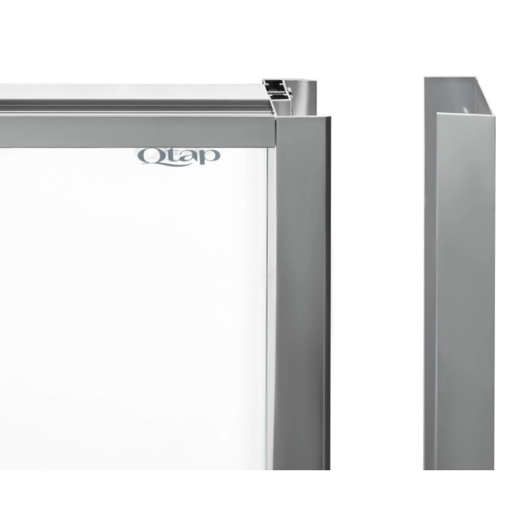 Душова кабіна Qtap Scorpio CRM10115-AC6, п'ятикутна, скло 6 мм Clear без піддону SCOCRM10115AC6