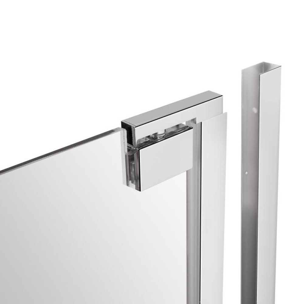 Душова кабіна Qtap Aquarius CRM1099SC6 Clear 2020x900x900 мм + піддон Tern 309912C 90x90x12 см із сифоном