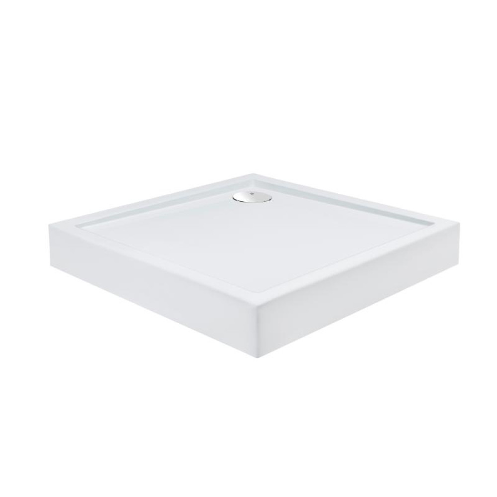 Душова кабіна Qtap Aquarius CRM1099SC6 Clear 2020x900x900 мм + піддон Tern 309912C 90x90x12 см із сифоном