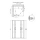 Душова кабіна Qtap Taurus CRM1011SC6 100x100 см, скло Clear 6 мм, покриття CalcLess без піддону
