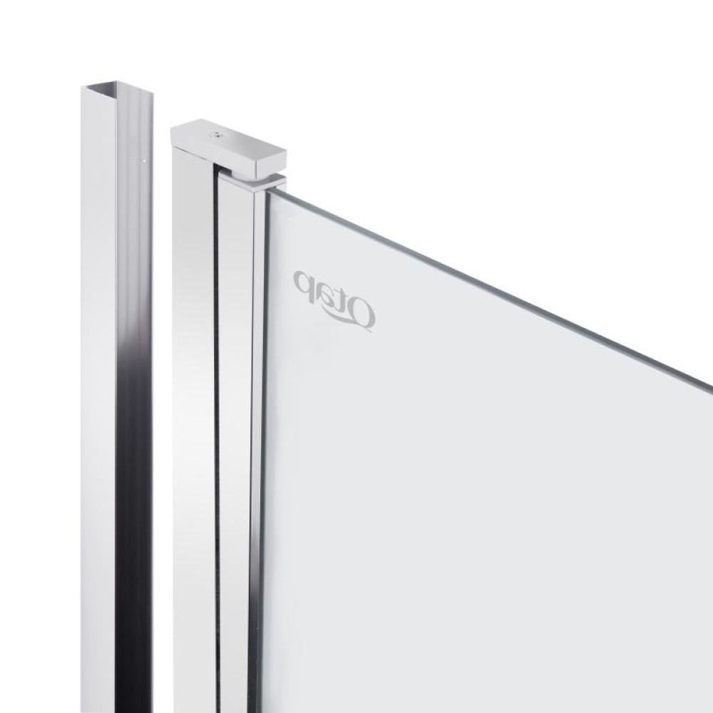 Душова кабіна Qtap Gemini CRM1011SC6 100x100 см, скло Clear 6 мм, покриття CalcLess без піддону