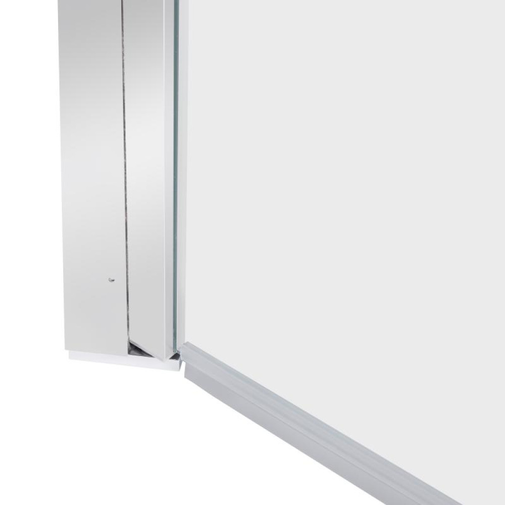 Душова кабіна Qtap Gemini CRM1011SC6 100x100 см, скло Clear 6 мм, покриття CalcLess без піддону