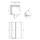 Душова кабіна Qtap Capricorn BLA1099SC6 90x90 см, скло Clear 6 мм, покриття CalcLess без піддону