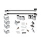 Душевая кабина Qtap Capricorn CRM10128RC6 120x80 см, стекло Clear 6 мм, покрытие CalcLess без поддона