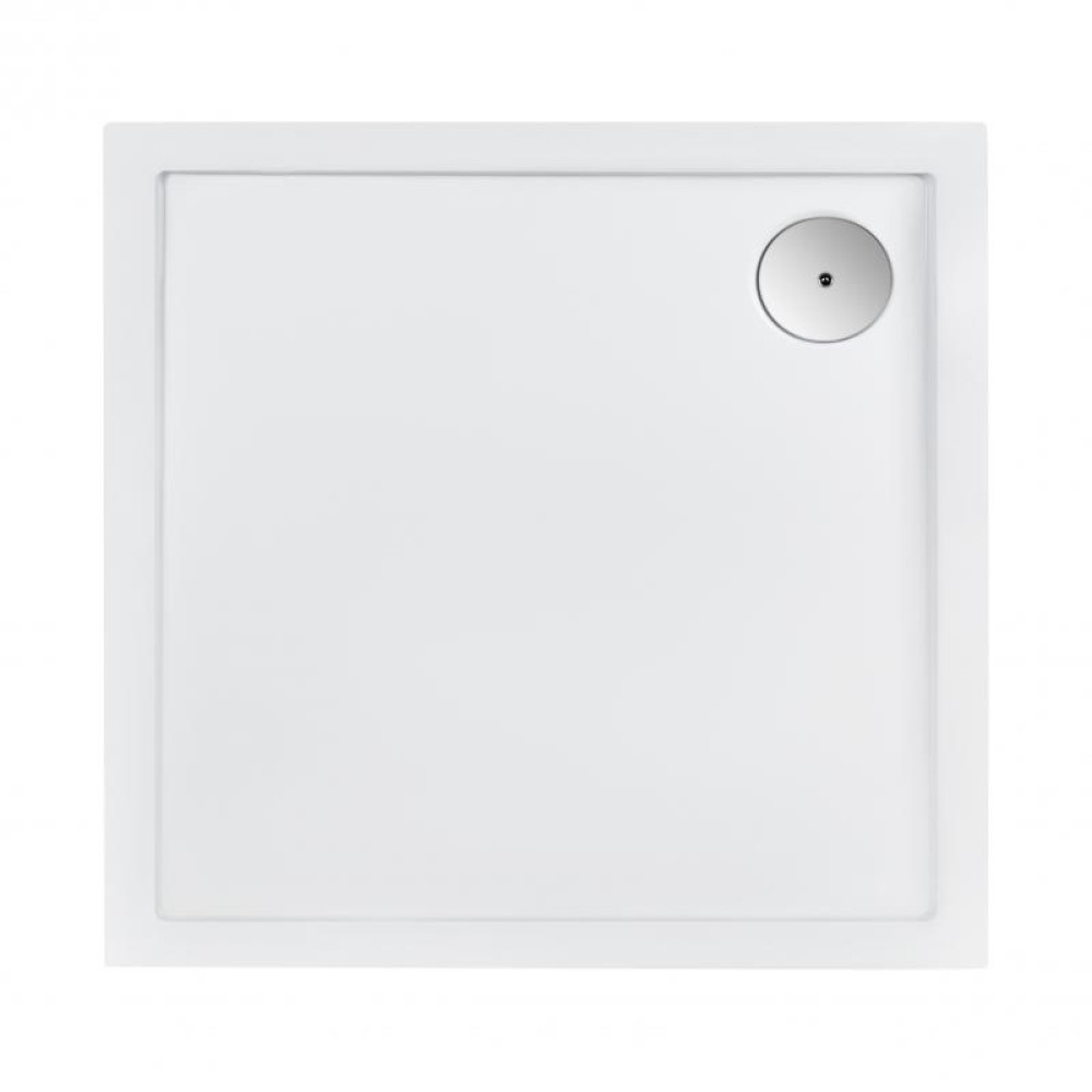 Набір Qtap душова кабіна Capricorn CRM1011SC6 Clear+піддон Tern 301112 із сифоном