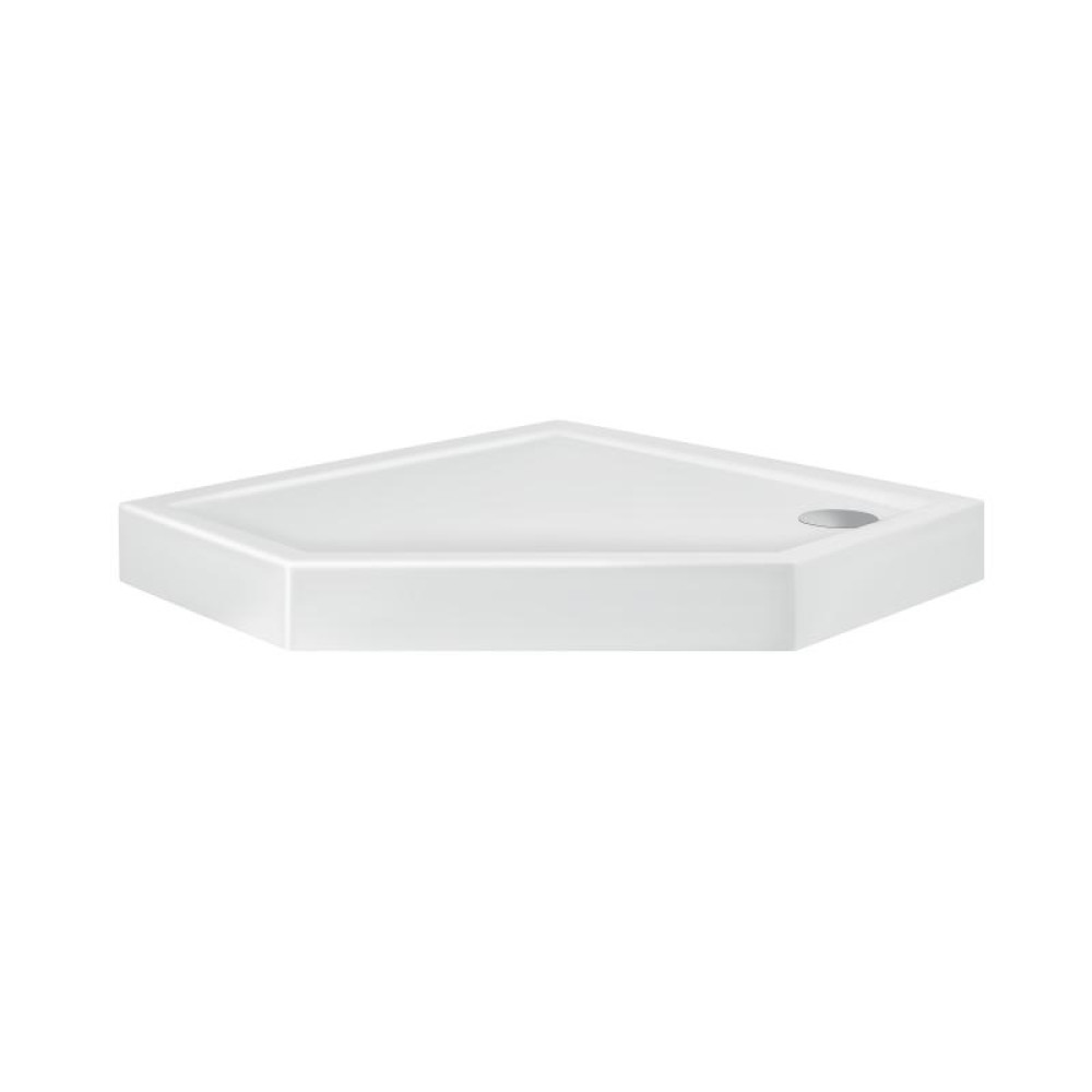 Набір Qtap душова кабіна Scorpio BLA10995-AC6 Clear + піддон Diamond 309912 із сифоном