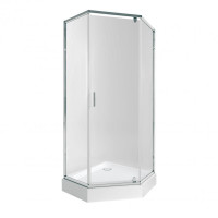 Набір Qtap душова кабіна Scorpio CRM10995-AC6 Clear + піддон Diamond 309912 із сифоном