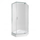 Набір Qtap душова кабіна Scorpio CRM10995-AC6 Clear + піддон Diamond 309912 із сифоном