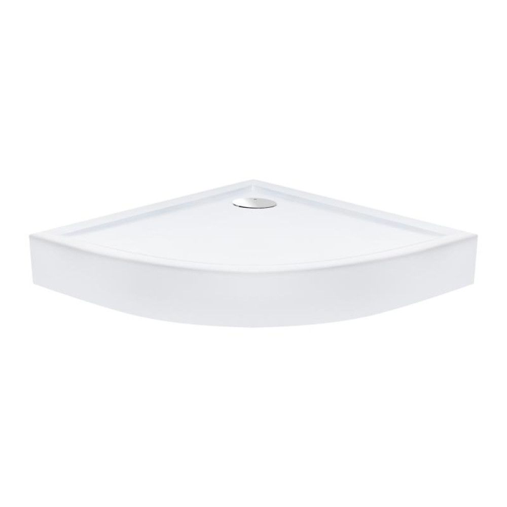 Набір Qtap душова кабіна Virgo CRM1099AC8 Clear + піддон Robin 309912C із сифоном