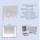 Набор Qtap Nest 4 в 1 подвесной унитаз Crow Ultra Quiet 520x360x290 + комплект установки QT05335172W48190